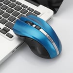 T-WOLF Q5 2.4GHz 5-Buttons 2000 DPI Wireless Mouse Silent And Non-Light Gaming Office Mouse For Computer PC Laptop( Blue)