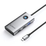 Orico USB-C Hub 1x USB-A 3.0 / 2x USB-A 2.0 / 1x USB-C PD / 1x HDMI - Grå