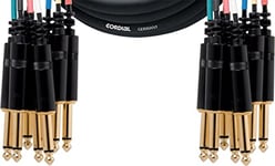Cordial CML 8-0 PP 3 C Loom Cable (8 x Jack 6.3 mm mono/8 x Jack 6.3 mm mono, Length 3m)