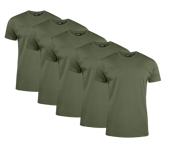 Clique T-shirt Herr 5-pack Militärgrön