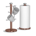 Morphy Richards Mug Tree & Towel Pole Set 974039 Accents in Copper