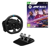 LOGITECH G923 Racing Wheel & Pedals - Xbox & PC, Black & EA F1 '24