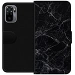 Xiaomi Redmi Note 10S Plånboksfodral Marmor Svart