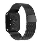 Beilaishi For OPPO Watch 41MM Smart Watch Milanese Stainless Steel Metal Strap(Black) replacement watchbands (Color : Black)