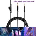 Gaming Headset Audio Cable 3.5mm AUX Line Wire 2m for Logitech Astro A10 A40