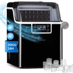 Ice Cube Maker Machine Electric Crusher Countertop 3.2 L with Drip Tray Black 