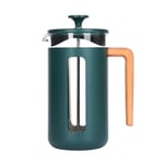 La Cafetiere Pisa Green Cafetiere with Wooden Handle - 8 Cup