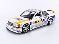 MINICHAMPS 1:18 Mercedes-Benz 190E 2.5-16 Evo 1-Team Ms-Jet-Racing-Frank Biela-DTM 1990 Voiture Miniature de Collection, 155903616, Yellow/White