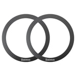Baseus MagSafe-kompatibla Magnetiska Ringar - 2 Pack - Svart