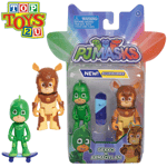 PJMasks Gekko & Armadylan Articulated 8cm Play Figure Toys with Accessories
