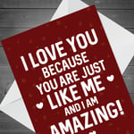 Hilarious Funny Anniversary Valentines Day Card For Boyfriend Girlfriend Husband