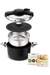 Autocuiseur Clipso Tempo 3-in-1 Cocotte-minute, Faitout, Cocotte a four P4810700