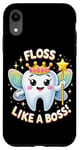 Coque pour iPhone XR Floss Like a Boss Tooth Fairy Fun Hygiène bucco-dentaire