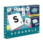 Mattel Games Scrabble 2 in 1, Version: Allemande, HWD45