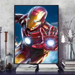5D DIY Diamond Painting by Number Kits Iron Hero Man Full Drill Diamond Embroidery Adults/Kid Resin Crystal Rhinestone Cross Stitch Art Craft for Bedroom Home Wall Decor Gift 45x60cm/18 * 24in