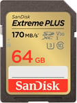 Sandisk Extreme Plus 64Gb Uhs-I U3 Class 10 Memory Card