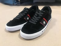 ASH Neo Studded Suede & Silver Star Trainers - Black Size UK5 / EU38 (160623sh)