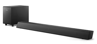 PHILIPS Audio B5305/10 2.1 Channel TV Soundbar with Wireless Subwoofer | 70 W RMS | HDMI ARC | Geometric Design | Bluetooth, Optical & Audio 3.5 mm | Remote Control | Integrated Wall Mount Bracket