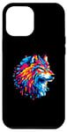 iPhone 13 Pro Max Pixel Art 8-Bit Wolf Case