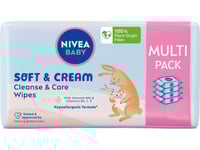 Nivea_Baby Soft&Amp Cream Wet Wipes 4X57 Pcs.
