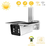 Ironwood Banana 1080P Wireless Outdoor Security Camera WiFi Solar Powered with Night Vision, 2-Way Audio, Cloud/SD, IP67 Waterproof, PIR Motion Detection for Home/Outdoor