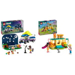 LEGO Friends Stargazing Camping Vehicle Set with 4x4 Car Toy for 7 Plus Year Old Girls, Boys & Kids & Friends Cat Playground Adventure, Animal Toy with Figures and Pet Accessories Including a Fish