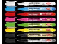 Toma kritpennor TOMA 1, 5mm, 6g bläckblandning 6 färger, rund spets Toma TARGI