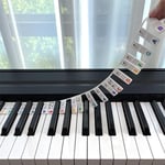 Avtagbara piano och keyboard etiketter 88 tangenter Flerfärgad