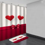Shower Curtain Anti-slip Mildew-proof Waterproof White 120x180