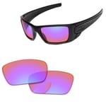 2PCS Cobalt Rose Replacement Lenses For-Oakley Fuel Cell OO909 Sunglasses
