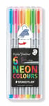 Staedtler Triplus Neon Fineliner Pens Pack Of 6 Ideal For Johanna Basford Books