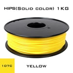 HIPS 1.75 DarkYellow Nipseyteko filament pour impression 3D, consommable d'imprimante en plastique, couleur unie, haute qualité, 1.75mm diamètre, poids bobine 1kg