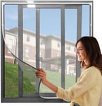 LIJIANFEN Fly Screen Window, Adjustable DIY Magnetic Window Screen Max Fits Any Size Smaller DIY Easy Installation Keep Bugs/Flys/Mosquitoes Out (Size : Window screen 51x90cm)