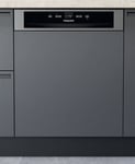 Hotpoint H3BL626XUK Semi Integrated Dishwasher in Stainless Steel