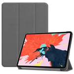 COOSTORE Case for iPad pro 12.9'' 2018, Apple Pencil's Magnetic Attachment Side Opening, Auto Wake/Sleep Cover with Fit Apple iPad pro 12.9 Inch (2018 Release), Grey