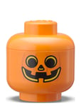 Lego Storage Head - Pumpkin Home Kids Decor Storage Storage Boxes Orange LEGO STORAGE