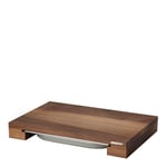 Continenta Skjærebrett med skuff 48x32,5 cm Valnøtt