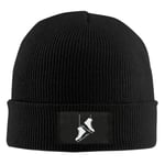 HomePink Classic Baseball Cap, Winter Warm Skull Cap Hat for Unisex, Cartoon Ice Skating Skates Beanie Hat,100% Acrylic Acid Black