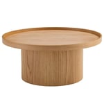 SOFFBORD i trä, trämaterial 80/80/35 cm 