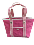 New Vintage LACOSTE L68 Mini Canvas TOTE BAG Summer 9 Strawberry Pink