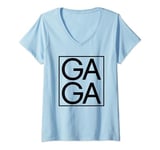 Womens Gaga Ball Dodgeball Game Girls Kids Boys Gaga Ball V-Neck T-Shirt