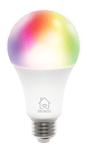 DELTACO SMART HOME RGB LED-lampa, E27, WiFI, 9W, 16milj färger, vit