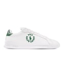 Ralph Lauren Mens Polo Heritage Circle Logo Trainers - White - Size UK 12