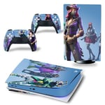 Autocollant Stickers de Protection pour Console Sony PS5 Edition Standard - - Fortnite (TN-PS5Disk-4352)