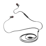 JBL Tune 310 C, Écouteurs filaires Hi-Res, Son Pure Bass, Connexion USB-C, câble Plat Anti-nœuds, télécommande à Trois Touches avec Microphone, en Noir