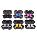 1 Pair Soft Silicone Ear Plugs Protection Reusable Earplugs Blue