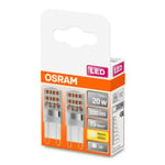 OSRAM kaksikantainen LED-lamppu G9 1,9W 2700K 2kpl