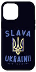 Coque pour iPhone 14 Plus Slava Ukraini Glory To Ukraine Pro Ukrainian Tryzub Emblème