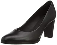 Clarks Kaylin Cara 2, Pumps Femme, Black Leather, 38 EU