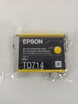 1x Epson CHEETAH - T0714 Yellown Ink Cartridge